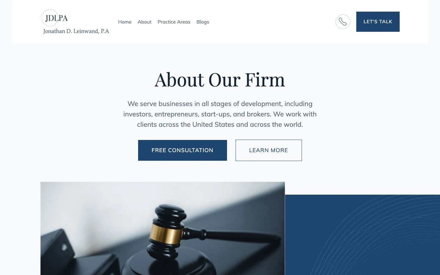 About the firm — captured from the project's public website