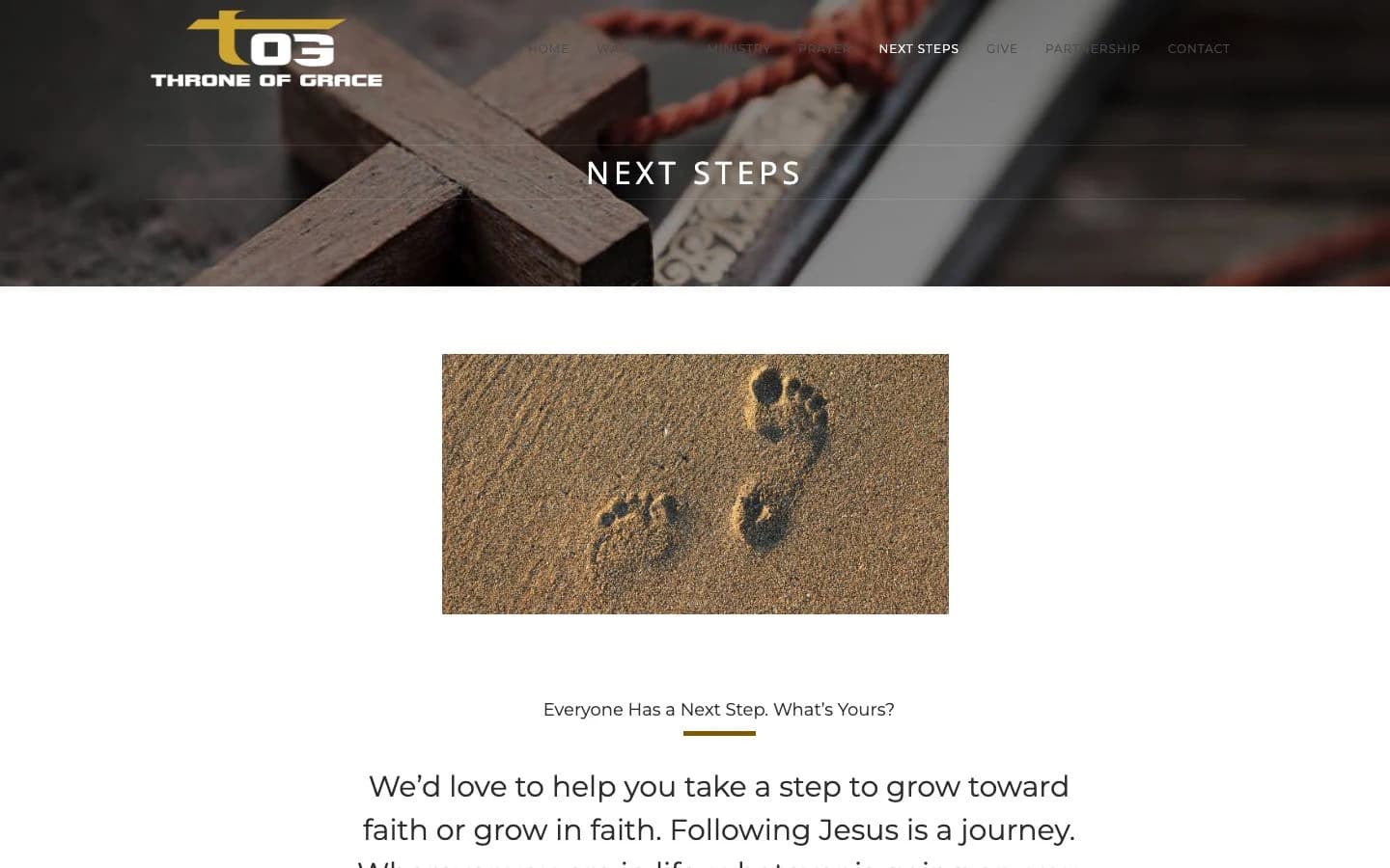 Next steps for the community — captured from the project's public website